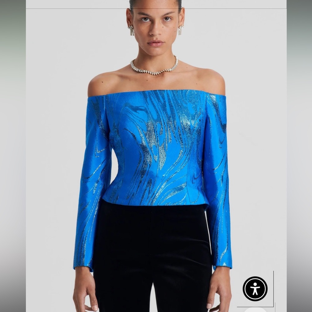 NEW Scanlan Theodore Tinsel Top